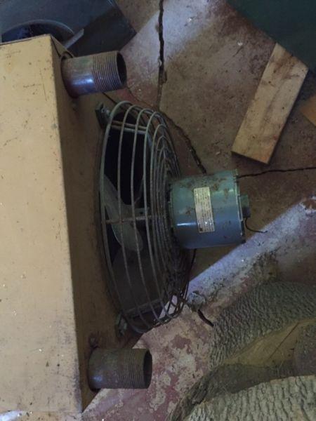 Hot water fan heaters