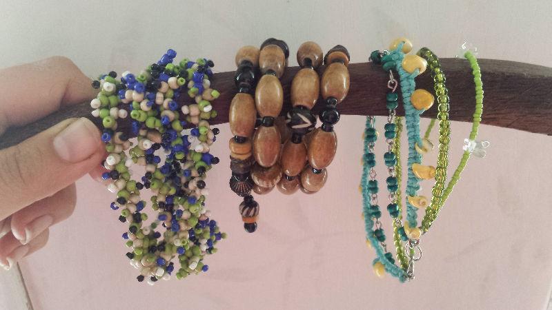 2 bracelets, 1 anklet- 6$ for all 3!