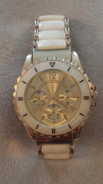 Rose Gold And Synthetic Ivory Watch LIKE NEW