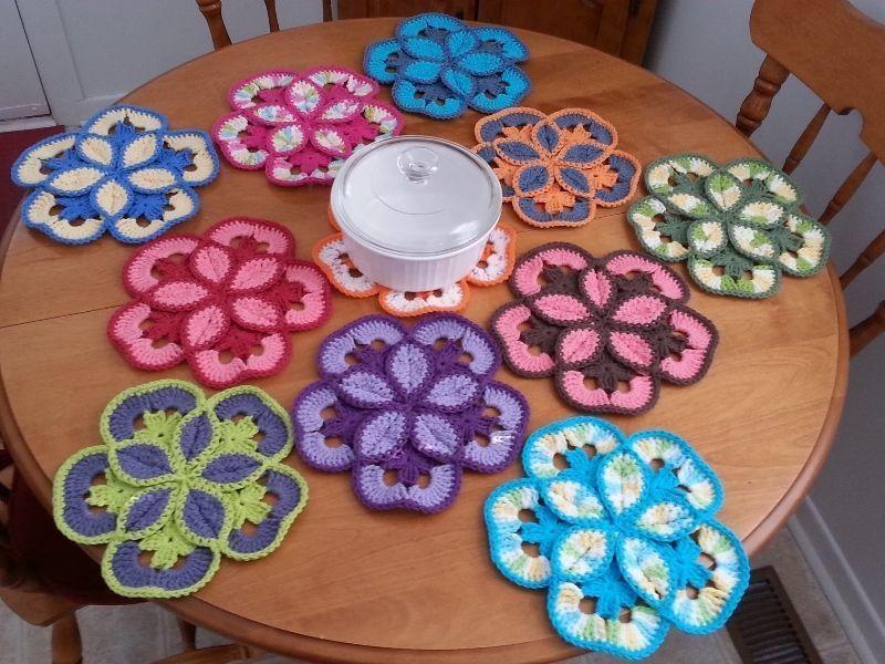 Handmade Starburst Hotpads