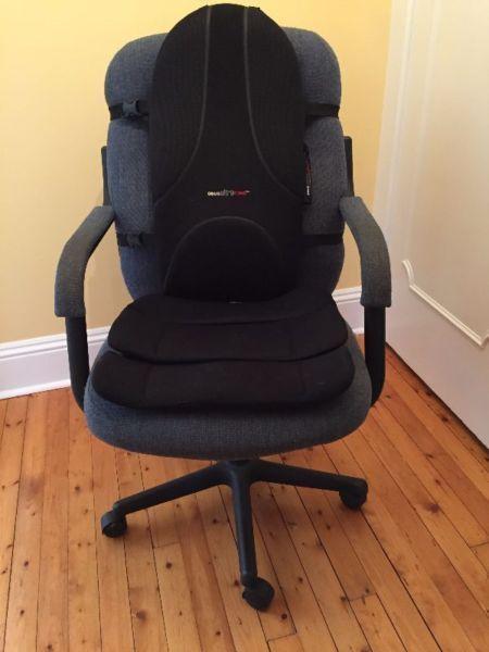 Swivel office chair with backrest