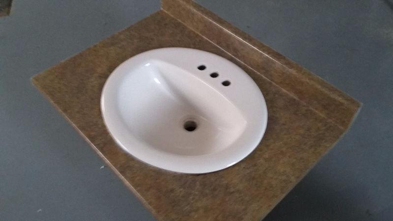 Sink and countertop
