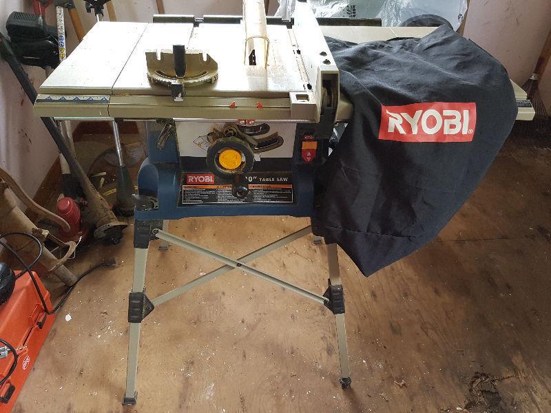 Ryobi 10 inch portable tablesaw
