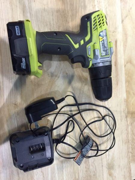 Ryobi power drill set