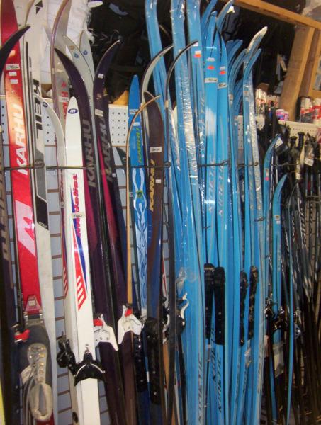 Cross x-country new used skis boots poles wax 3-pin sns nnn
