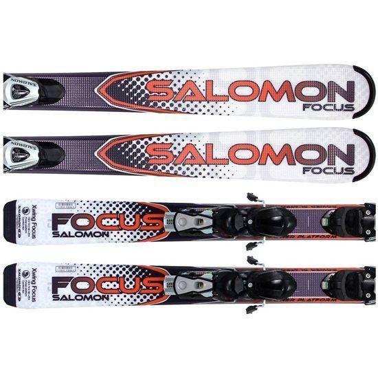 New Salomon Focus downhill skis w bindings 175 cm men's