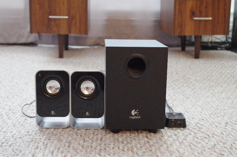 Logitech 2.1 speakers for $20