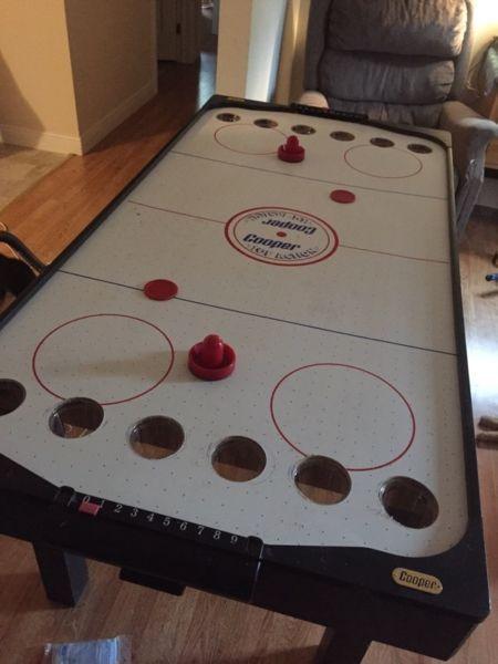 BEER HOCKEY TABLE *great fun for the beer drinking hockey fans*