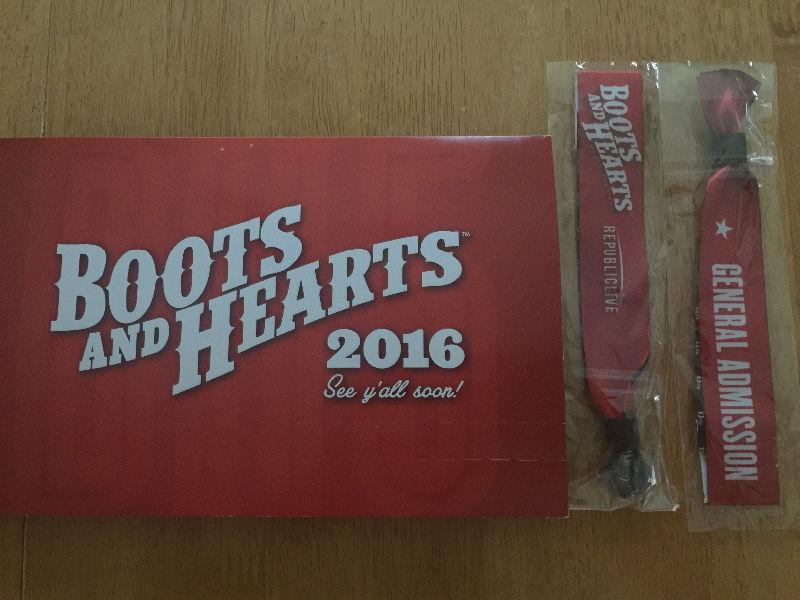 Boots and Hearts General Admission tickets for Aug 4 to Aug 7