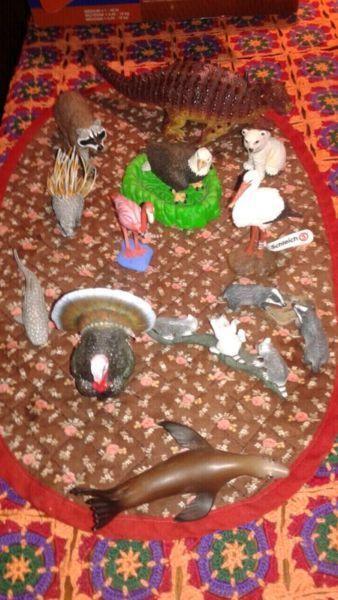 Schleich toys plus a couple others