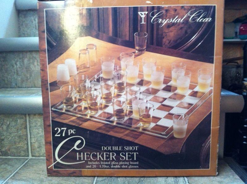 Drinking Checker Board Game