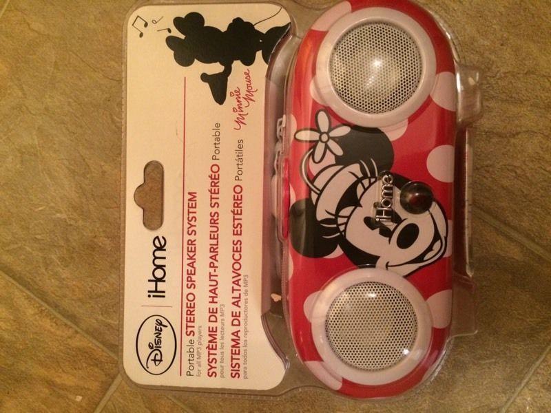 Minnie Mouse iHome stereo speaker set