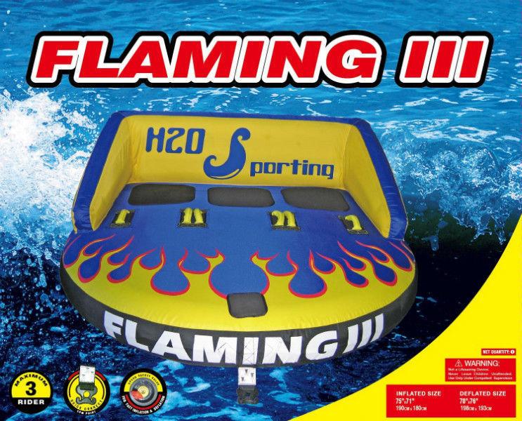 H2O Sporting Water Trampoline Water Ski Tube Towable Snorkel Set