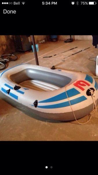 Inflatable boat no holes or patches only twice