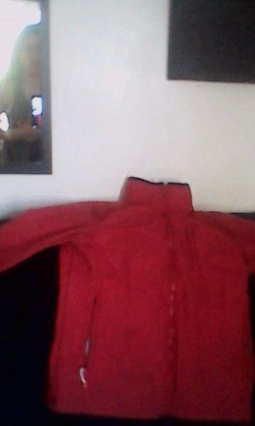 Red rain coat