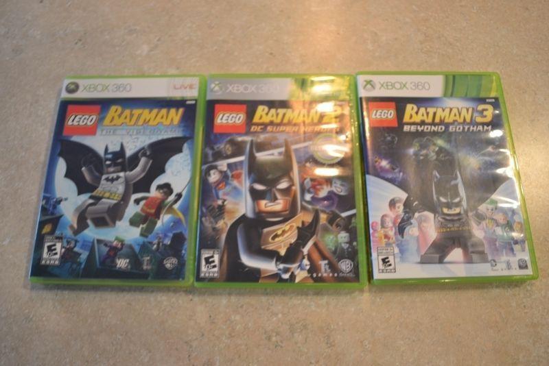 Set of 3 Batman XBox 360 games