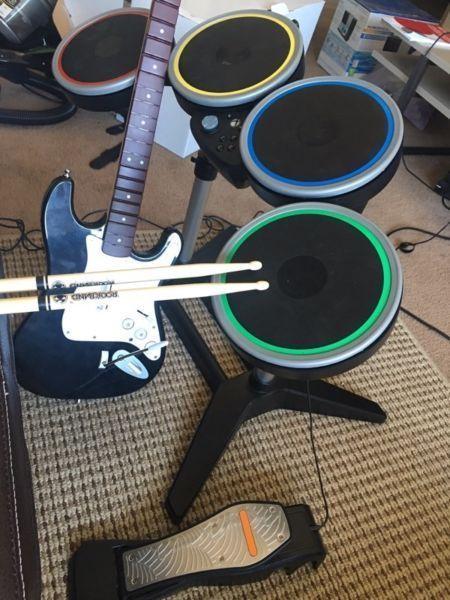 Xbox one. 2 controllers with rockband 4 set. $400 firm