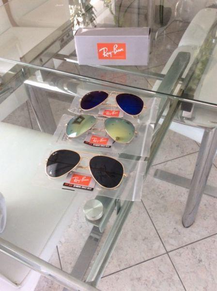 3 ray ban aviators sunglasses brand new