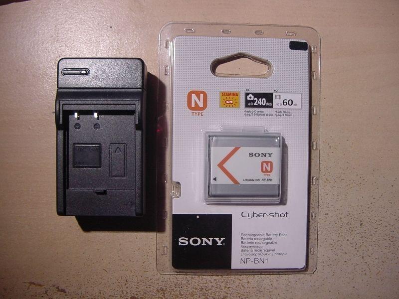 SONY NP-BN 1 LITHIUM CYBER SHOT BATTERY+ HOUSE CHARGER-NEW