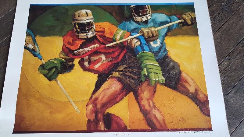 Limited Edition Lacrosse Print. OBO