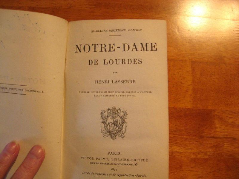 Antique book en francais (144 years old!) Bargain price