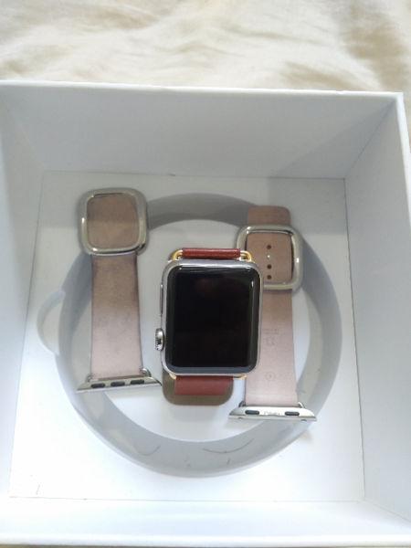 Apple Watch 38mm Stainless Steel with 2 bands!! NEGO