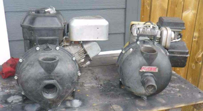 5 HP Water / trash pumps. Briggs engines