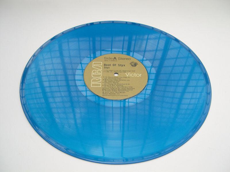 Styx - Best of Styx (1978) vinyl bleu transparent LP ROCK