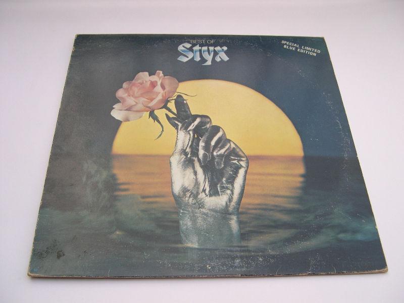 Styx - Best of Styx (1978) vinyl bleu transparent LP ROCK