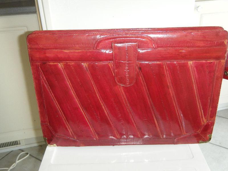 Vintage mallette eelskin / Vintage eelskin briefcase