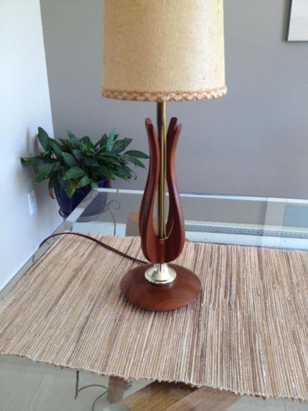 Lampe de Table en Bois ** VINTAGE ** Wood Table Lamp