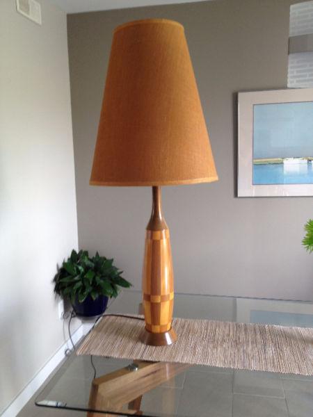 Lampe de Table en Bois ** VINTAGE ** Wood Table Lamp