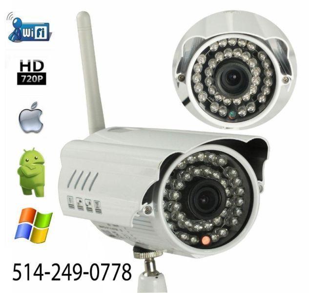 ► Camera surveillance IP HD 720p internet WIFI extérieur outdoor