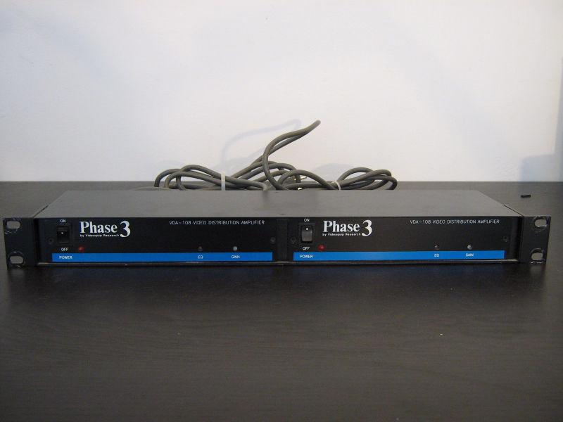 Video distribution amplifiers Videoquip Phase 3 VDA 108/R2