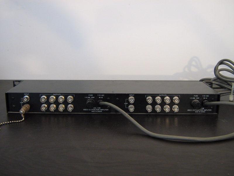 Video distribution amplifiers Videoquip Phase 3 VDA 108/R2