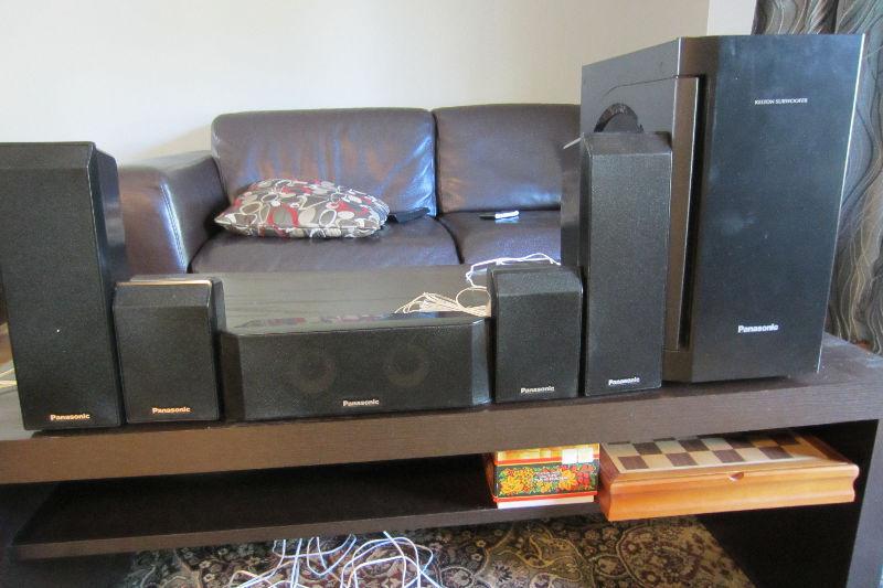 Panasonic Home Theater speakers/250w Subwoofer.514-996-9207