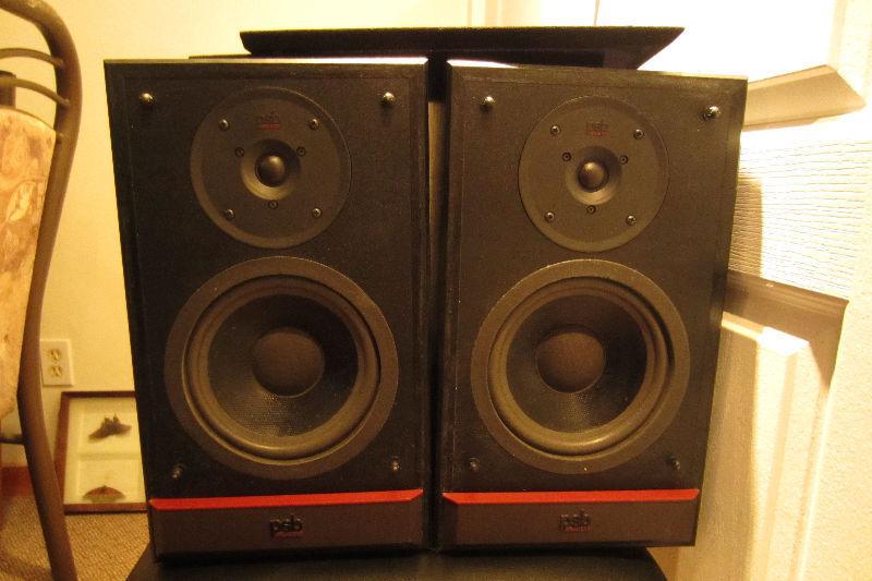 PSB 30M Bookshelf Speakers,great sound,subs recently refoamed