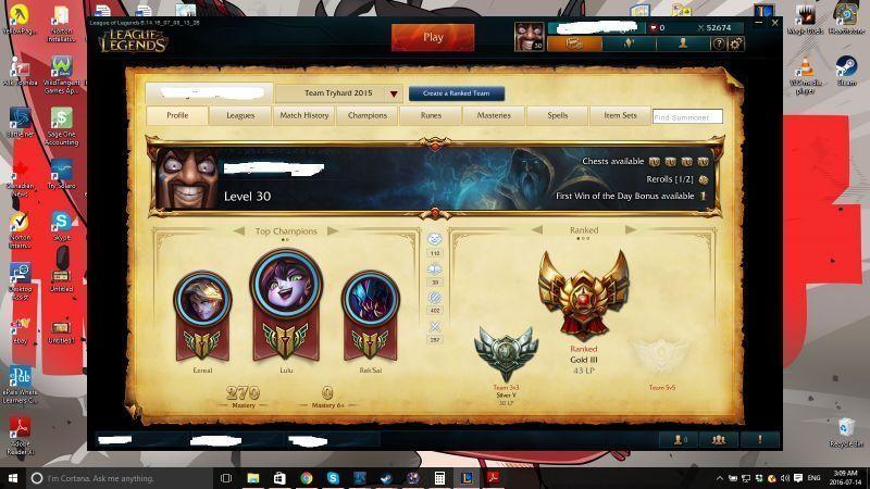 League of legend account