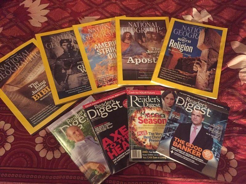 National Geographic and Reader's Digest