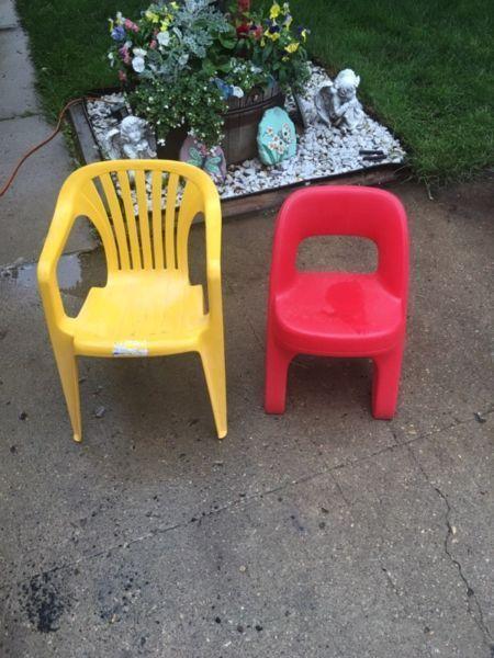 Kids outdoor chairs
