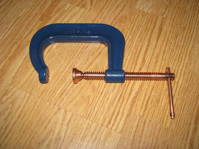 Gray C-Clamp # 403 / Tige & Embout Brass 3 Po