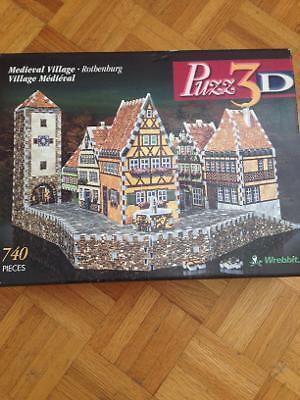 Puzzle 3D Wrebbit - Village Médieval Rothenburg - Difficile