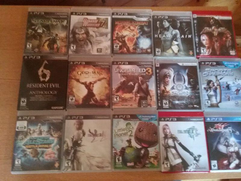 Plusieurs jeux PS3 a vendre