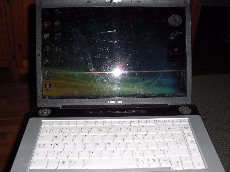 TOSHIBA A200 satellite laptop Display issue & Accessories