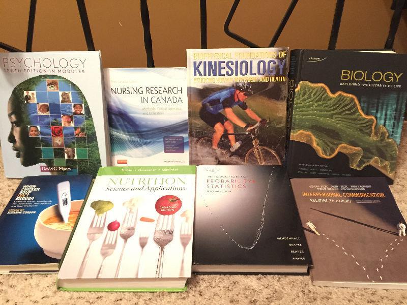 Arts & Science/nursing textbooks