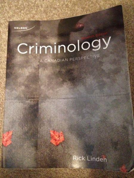 Criminology textbook for sale