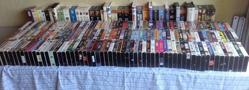 Over 200 VHS Movies for sale
