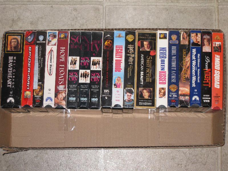 For Sale Over 90 VHS Movie Tapes All In Good Condition