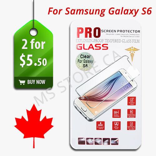 Premium Screen Protector Tempered Glass for Samsung Galaxy S6