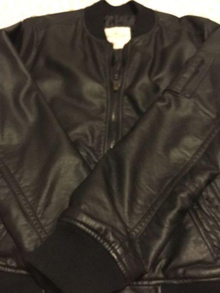 Hollister leather jacket